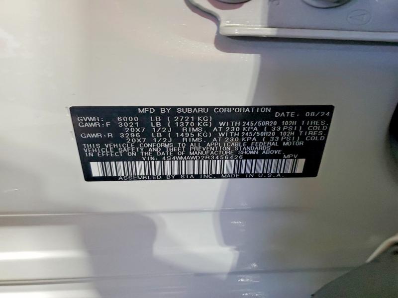 Продажа на аукционе авто 2024 Subaru Ascent, vin: 4S4WMAWD2R3456426, номер лота: 75641545