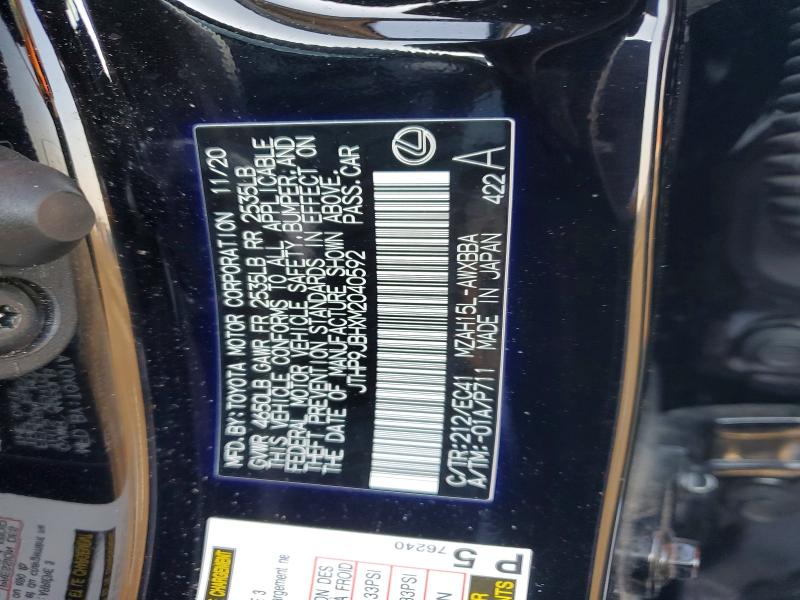 Aukcja sprzedaży 2021 Lexus Ux, vin: JTHP9JBHXM2040592, numer aukcji: 74319055