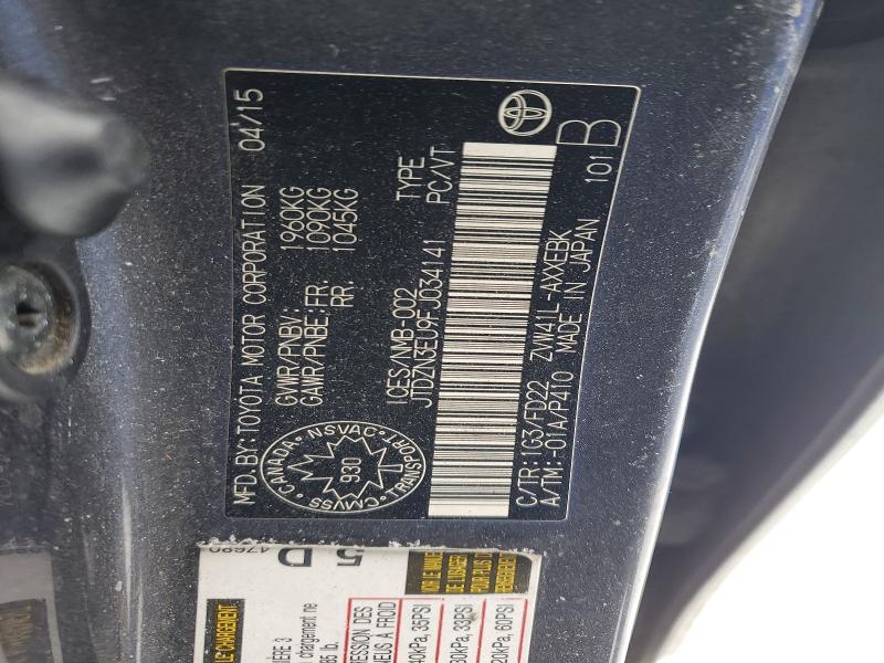 Aukcja sprzedaży 2015 Toyota Prius V, vin: JTDZN3EU9FJ034141, numer aukcji: 75441675