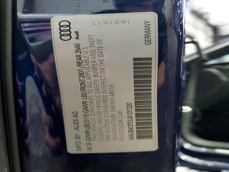 Продажа на аукционе авто 2018 Audi S5, vin: WAUB4CF53JA101320, номер лота: 77421495