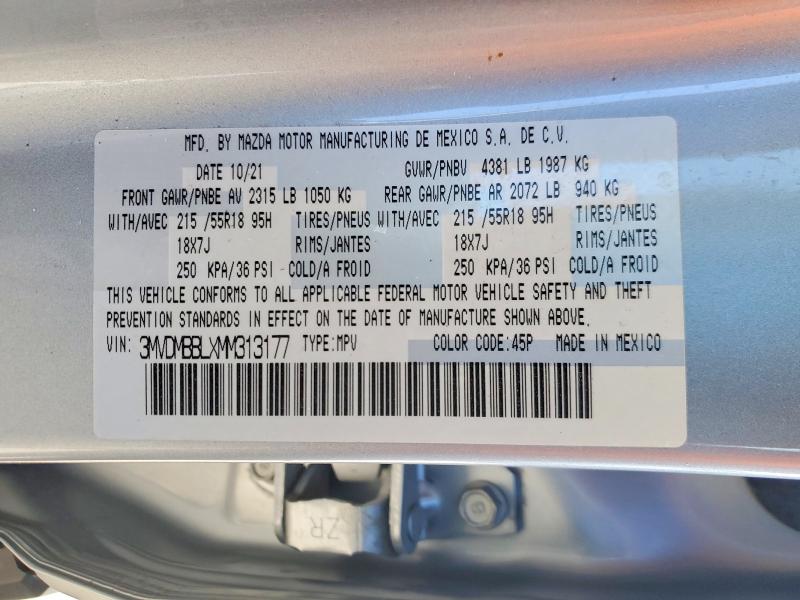 Aukcja sprzedaży 2021 Mazda Cx-30, vin: 3MVDMBBLXMM313177, numer aukcji: 77853285