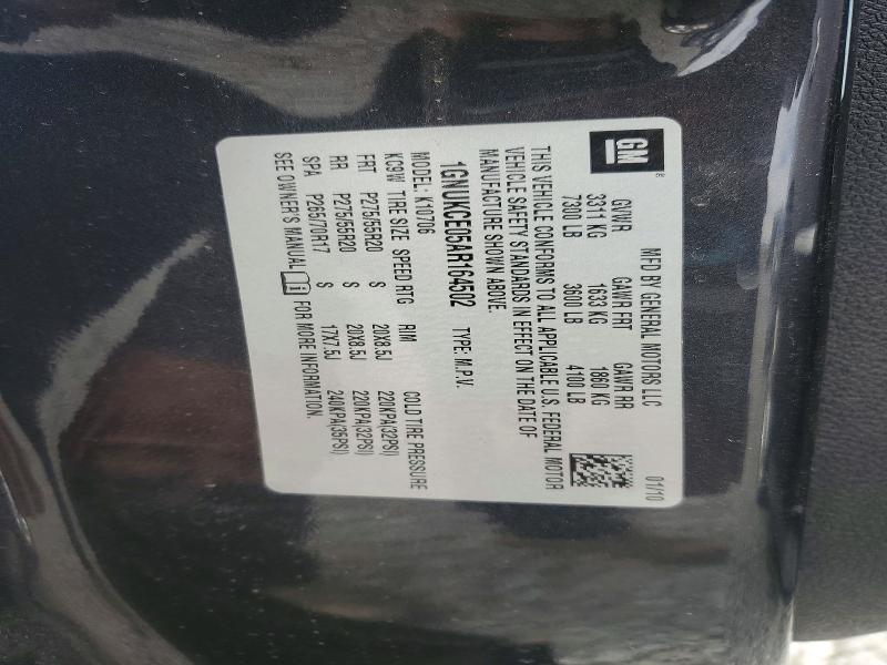 Продажа на аукционе авто 2010 Chevrolet Tahoe, vin: 1GNUKCE05AR164502, номер лота: 75984705
