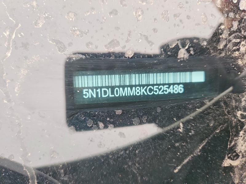79072065 :رقم المزاد ، 5N1DL0MM8KC525486 vin ، 2019 Infiniti Qx60 مزاد بيع