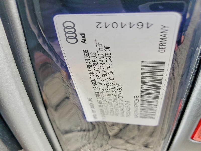 Aukcja sprzedaży 2024 Audi A4, vin: WAUEAAF49RN006668, numer aukcji: 78885965