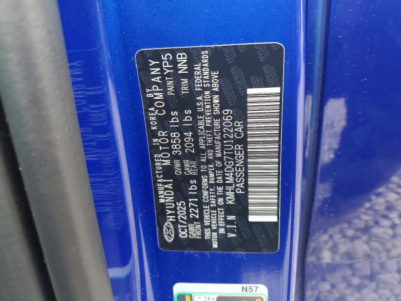 Продаж на аукціоні авто 2026 Hyundai Elantra, vin: KMHLM4DG7TU122069, номер лоту: 75472255