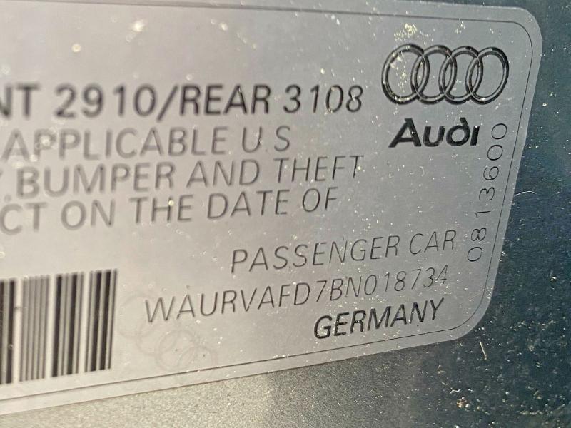 Aukcja sprzedaży 2011 Audi A8 L Quatt, vin: WAURVAFD7BN018734, numer aukcji: 75939845