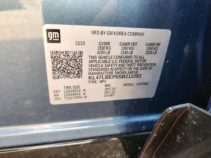 Продаж на аукціоні авто 2025 Buick Envista, vin: KL47LBEP0SB211093, номер лоту: 77860275