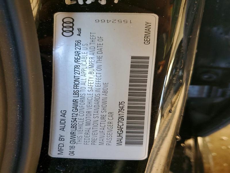 Продажа на аукционе авто 2016 Audi A6, vin: WAUHGAFC7GN179475, номер лота: 76998265