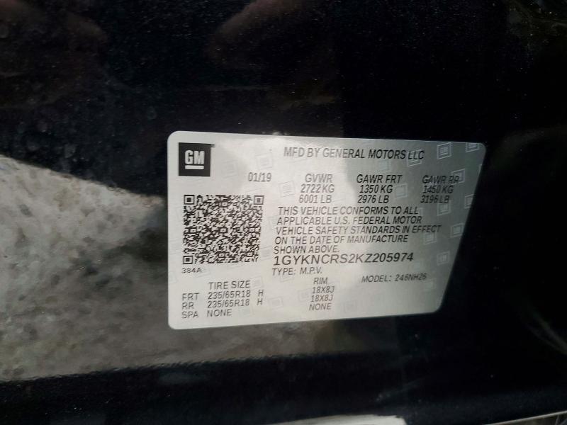 Aukcja sprzedaży 2019 Cadillac Xt5, vin: 1GYKNCRS2KZ205974, numer aukcji: 78381735