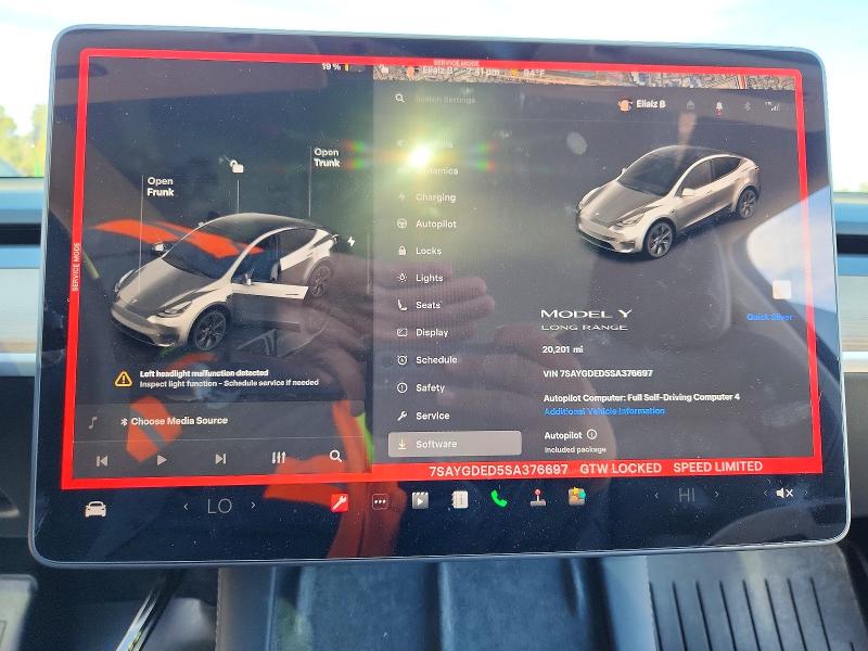 2025 Tesla Model Y მანქანა იყიდება აუქციონზე, vin: 7SAYGDED5SA376697, აუქციონის ნომერი: 79094525