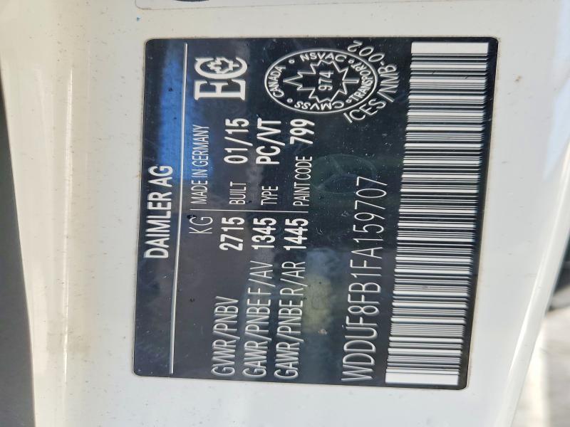 Auction sale of the 2015 Mercedes-benz S, vin: WDDUF8FB1FA159707, lot number: 78865905