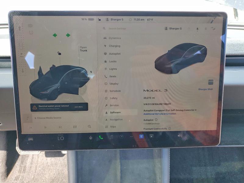 77436475 :رقم المزاد ، 5YJ3E1EA2RF785951 vin ، 2024 Tesla Model 3 مزاد بيع