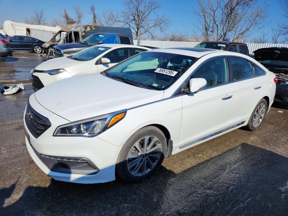 Продажа на аукционе авто 2017 Hyundai Sonata, vin: 5NPE34AF0HH585930, номер лота: 76951295