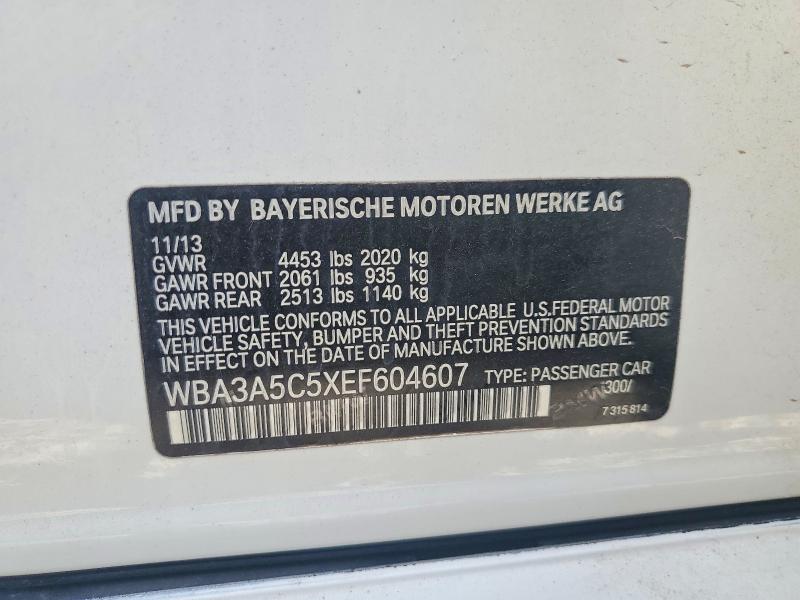 77630595 :رقم المزاد ، WBA3A5C5XEF604607 vin ، 2014 Bmw 328 مزاد بيع
