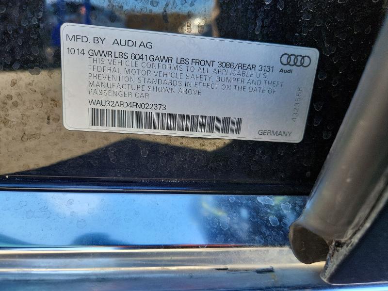 Продаж на аукціоні авто 2015 Audi A8, vin: WAU32AFD4FN022373, номер лоту: 76202215