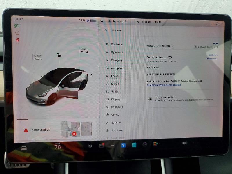 Продажа на аукционе авто 2020 Tesla Model 3, vin: 5YJ3E1EA1LF797175, номер лота: 75910595