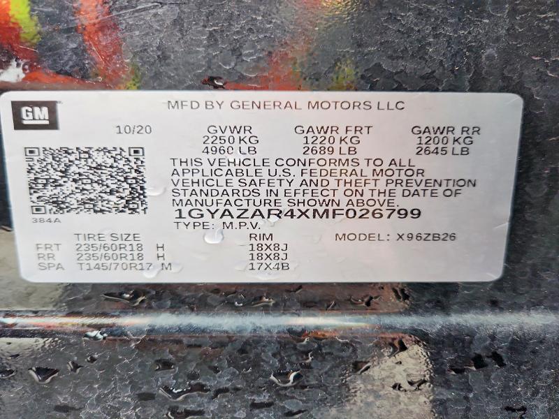 Продажа на аукционе авто 2021 Cadillac Xt4, vin: 1GYAZAR4XMF026799, номер лота: 77560365