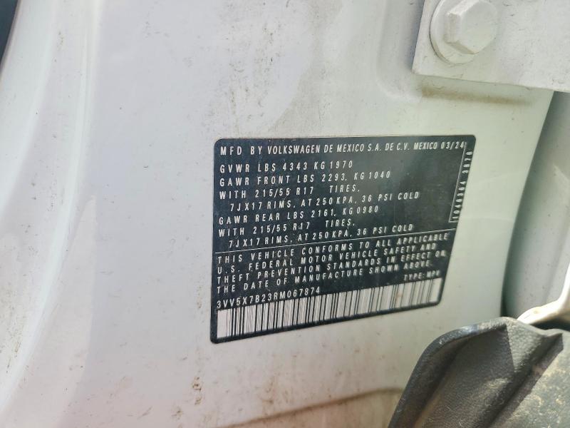 78533385 :رقم المزاد ، 3VV5X7B23RM067874 vin ، 2024 Volkswagen Taos مزاد بيع