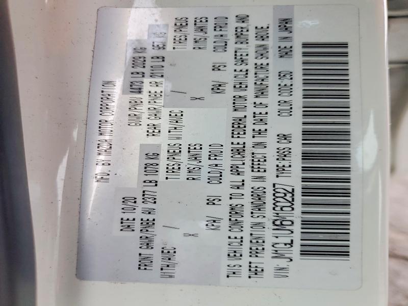 Auction sale of the 2021 Mazda 6 Sport, vin: JM1GL1UM6M1602927, lot number: 77948795