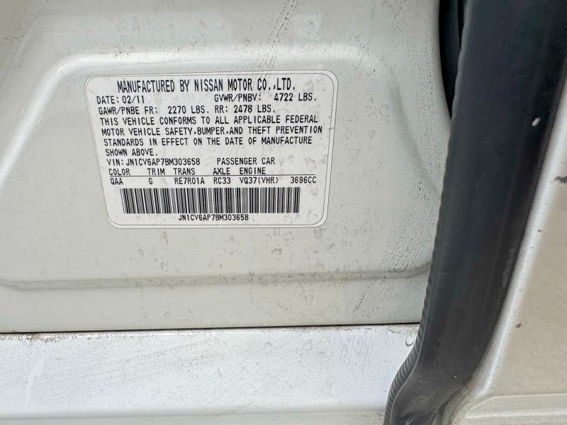 Aukcja sprzedaży 2011 Infiniti G37 Sedan, vin: JN1CV6AP7BM303658, numer aukcji: 79313125