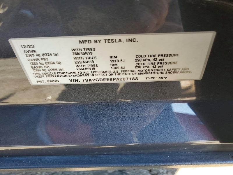 Aukcja sprzedaży 2023 Tesla Model Y, vin: 7SAYGDEE6PA207188, numer aukcji: 77305905