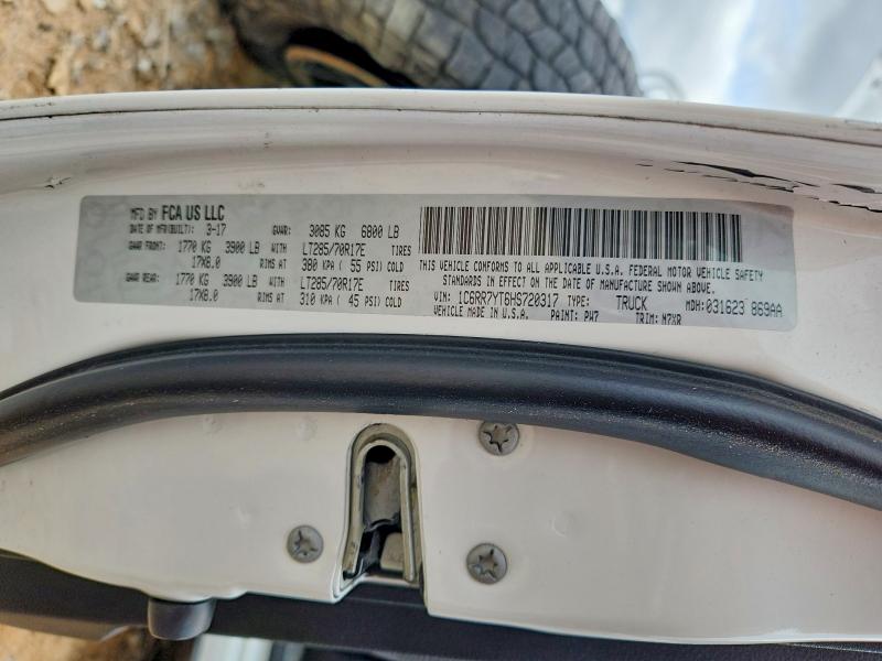 Aukcja sprzedaży 2017 Ram 1500, vin: 1C6RR7YT6HS720317, numer aukcji: 78626375