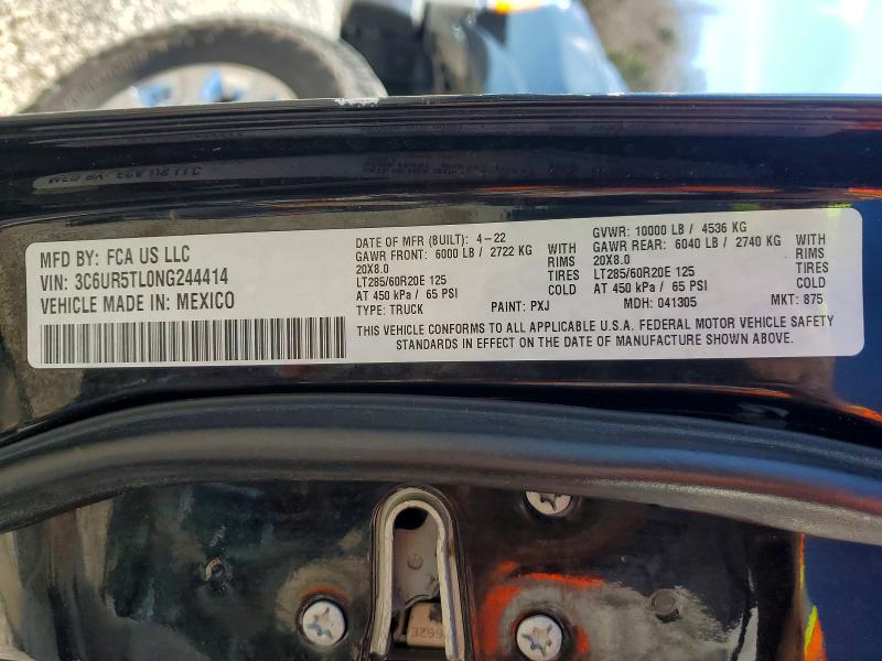 Продажа на аукционе авто 2022 Ram 2500, vin: 3C6UR5TL0NG244414, номер лота: 76762525