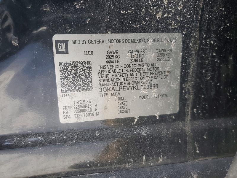 2019 Gmc Terrain მანქანა იყიდება აუქციონზე, vin: 3GKALPEV7KL229830, აუქციონის ნომერი: 75871465