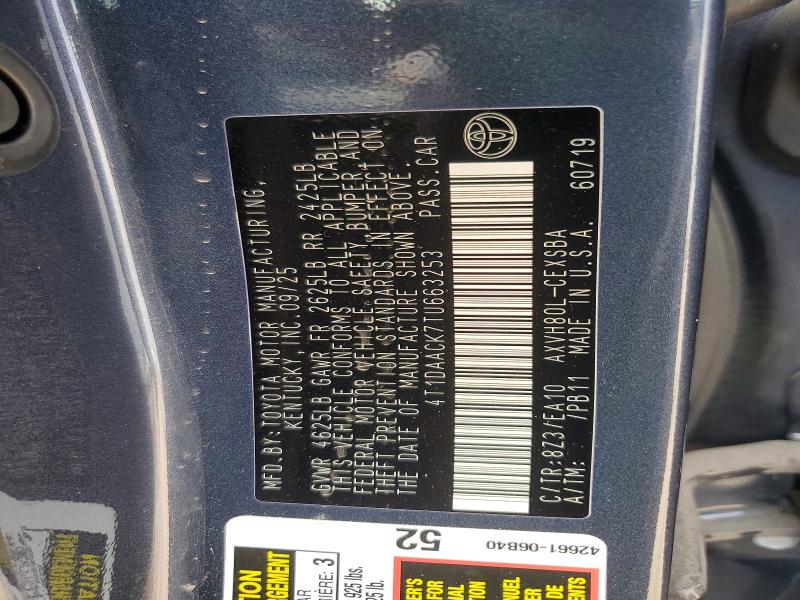 Продажа на аукционе авто 2026 Toyota Camry, vin: 4T1DAACK7TU663253, номер лота: 77108335