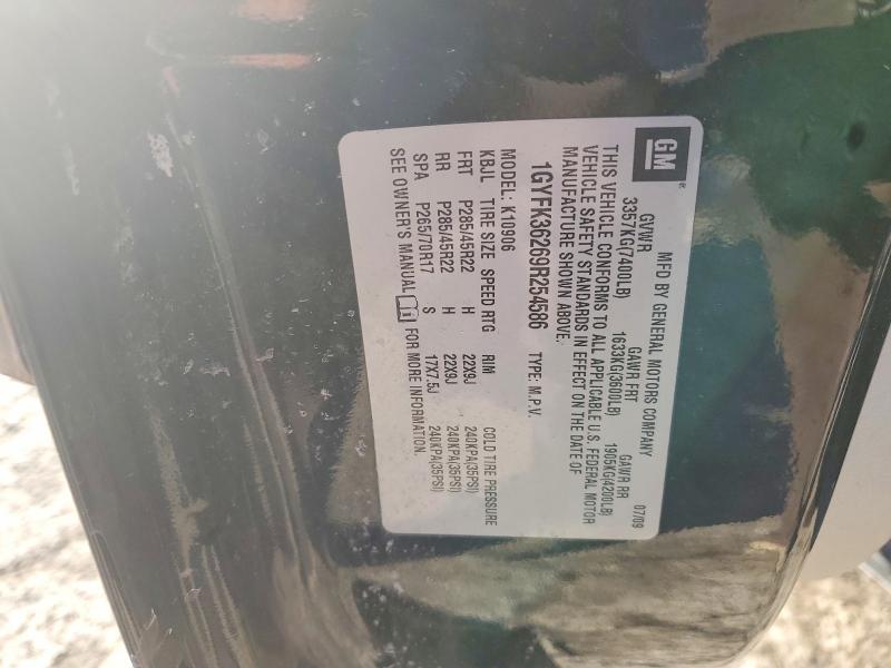 Aukcja sprzedaży 2009 Cadillac Escalade, vin: 1GYFK36269R254586, numer aukcji: 75094695