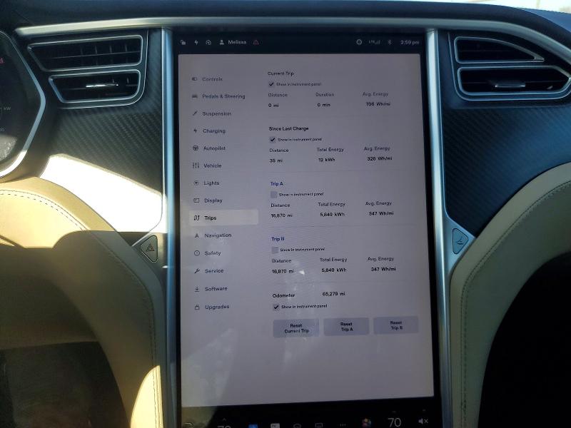 79080645 :رقم المزاد ، 5YJSA1E21HF192757 vin ، 2017 Tesla Model S مزاد بيع