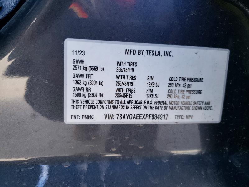 Aukcja sprzedaży 2023 Tesla Model Y, vin: 7SAYGAEEXPF934917, numer aukcji: 77627045
