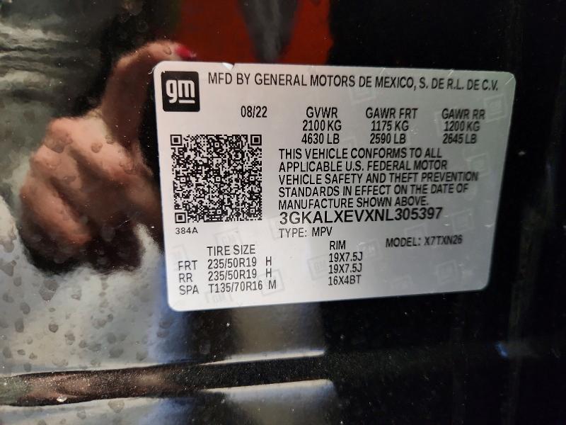 Aukcja sprzedaży 2022 Gmc Terrain, vin: 3GKALXEVXNL305397, numer aukcji: 76457725