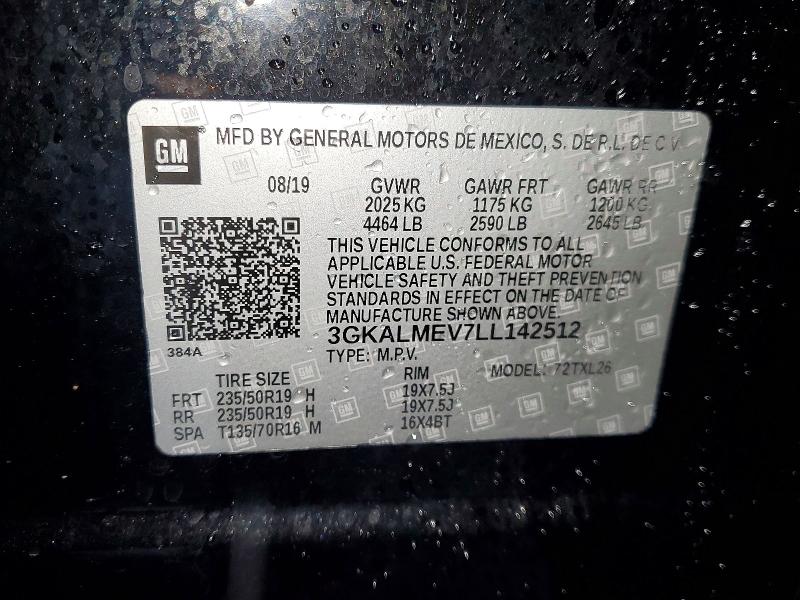 79022655 :رقم المزاد ، 3GKALMEV7LL142512 vin ، 2020 Gmc Terrain مزاد بيع