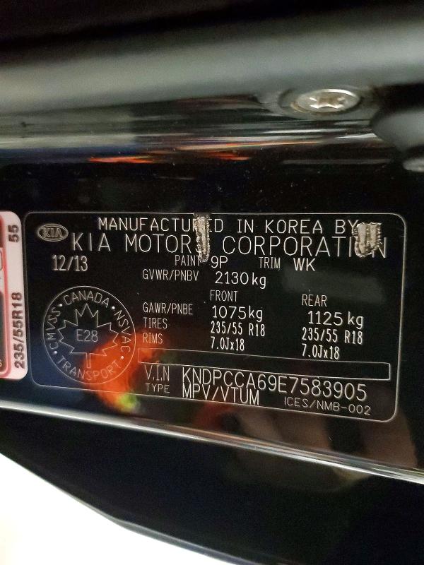 Aukcja sprzedaży 2014 Kia Sportage, vin: KNDPCCA69E7583905, numer aukcji: 75920175