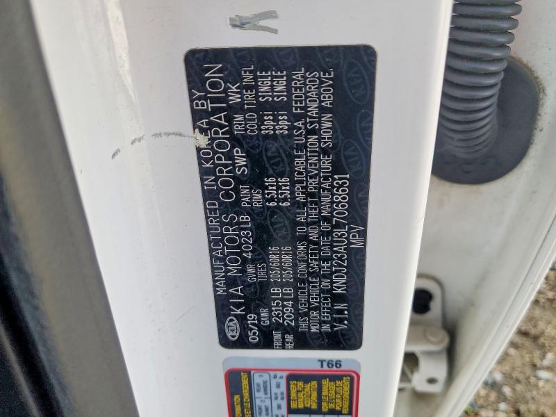 77354785 :رقم المزاد ، KNDJ23AU3L7068631 vin ، 2020 Kia Soul مزاد بيع