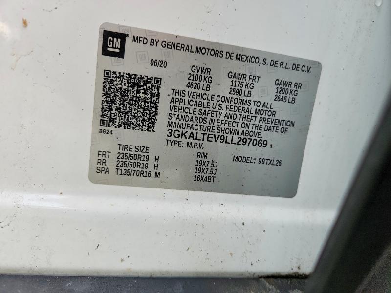 Продаж на аукціоні авто 2020 Gmc Terrain, vin: 3GKALTEV9LL297069, номер лоту: 78397745