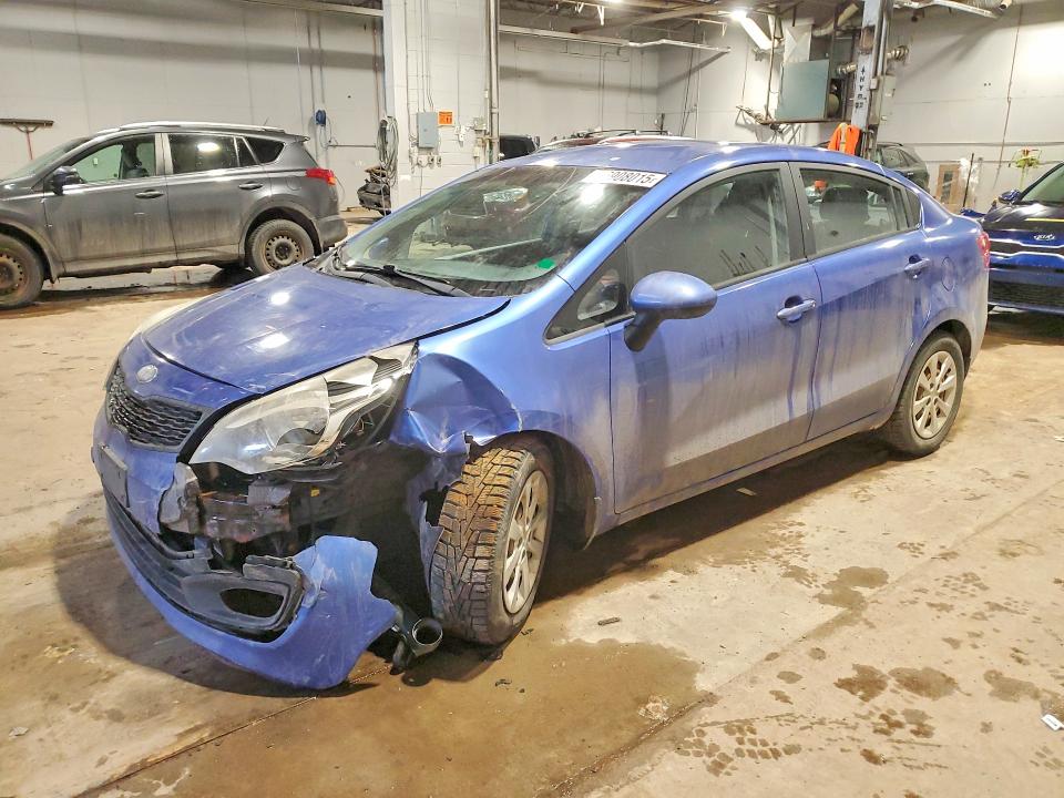 2013 Kia Rio Lx Automatic მანქანა იყიდება აუქციონზე, vin: KNADM4A34D6262268, აუქციონის ნომერი: 76908015