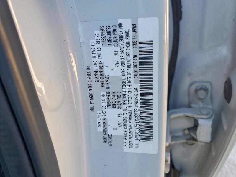 Auction sale of the 2017 Mazda Cx-3, vin: JM1DKDB75H0149173, lot number: 78690115