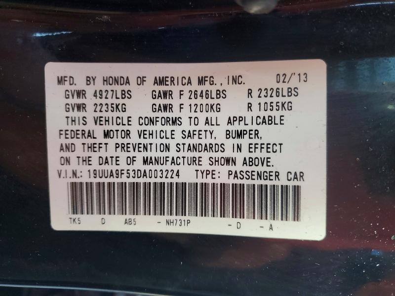 Продаж на аукціоні авто 2013 Acura Tl, vin: 19UUA9F53DA003224, номер лоту: 77214255