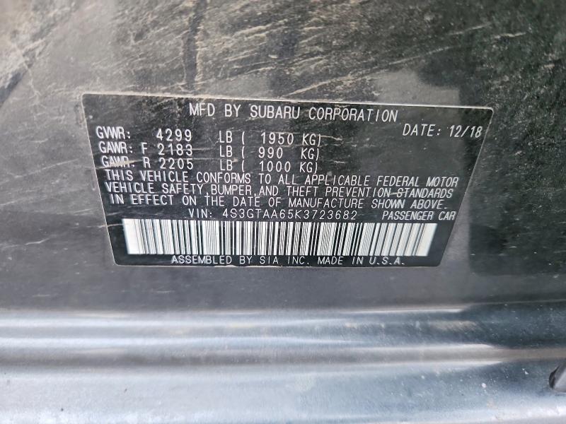 Aukcja sprzedaży 2019 Subaru Impreza, vin: 4S3GTAA65K3723682, numer aukcji: 77104435
