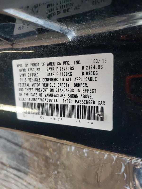 Продаж на аукціоні авто 2015 Acura Tlx, vin: 19UUB3F70FA006158, номер лоту: 76981995