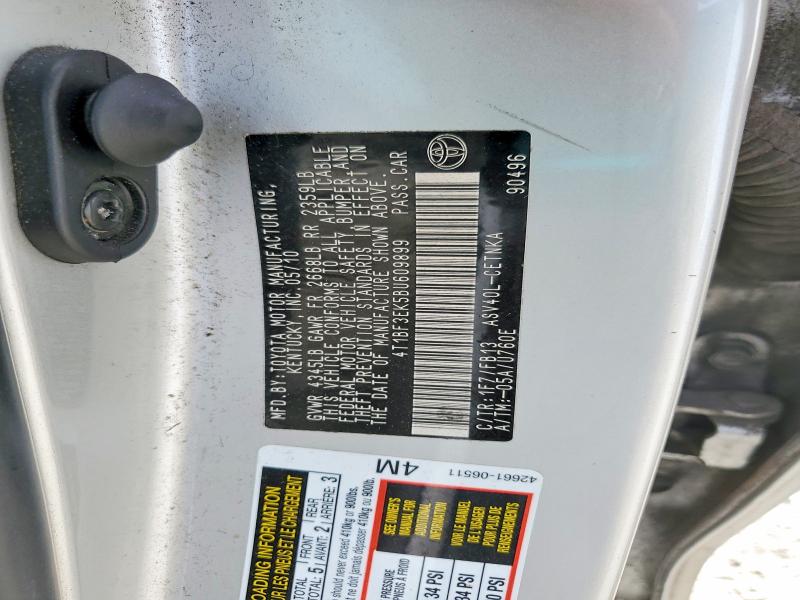 Продажа на аукционе авто 2011 Toyota Camry, vin: 4T1BF3EK5BU609899, номер лота: 79032495