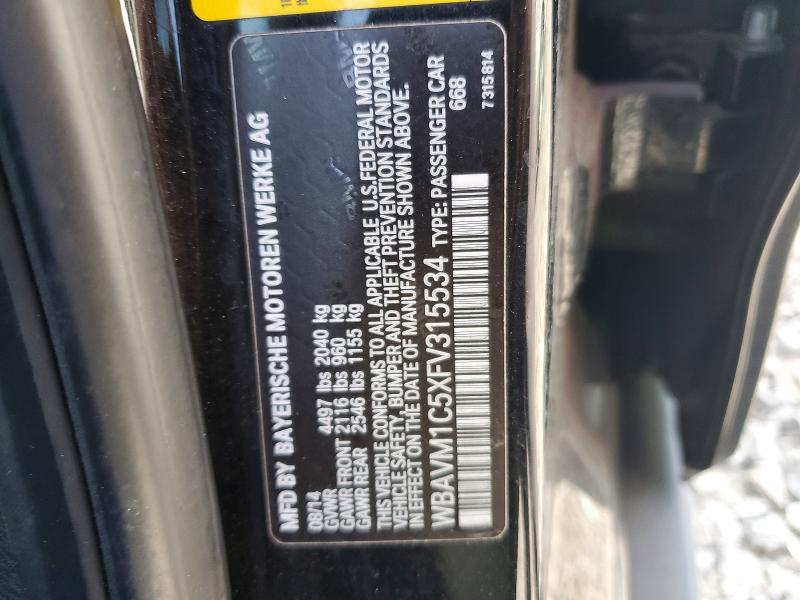 Aukcja sprzedaży 2015 Bmw X1, vin: WBAVM1C5XFV315534, numer aukcji: 78615245