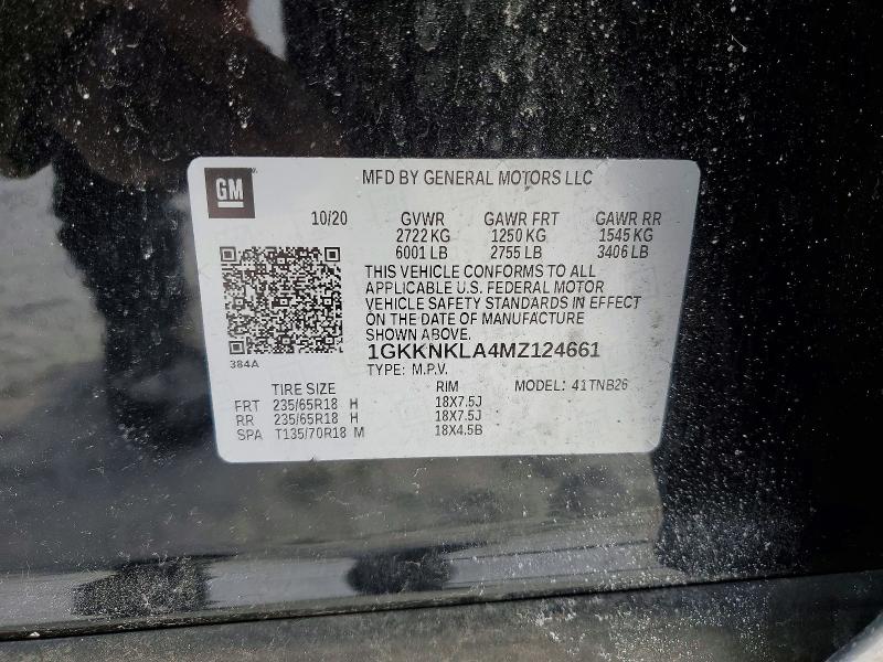 Продажа на аукционе авто 2021 Gmc Acadia, vin: 1GKKNKLA4MZ124661, номер лота: 76175685