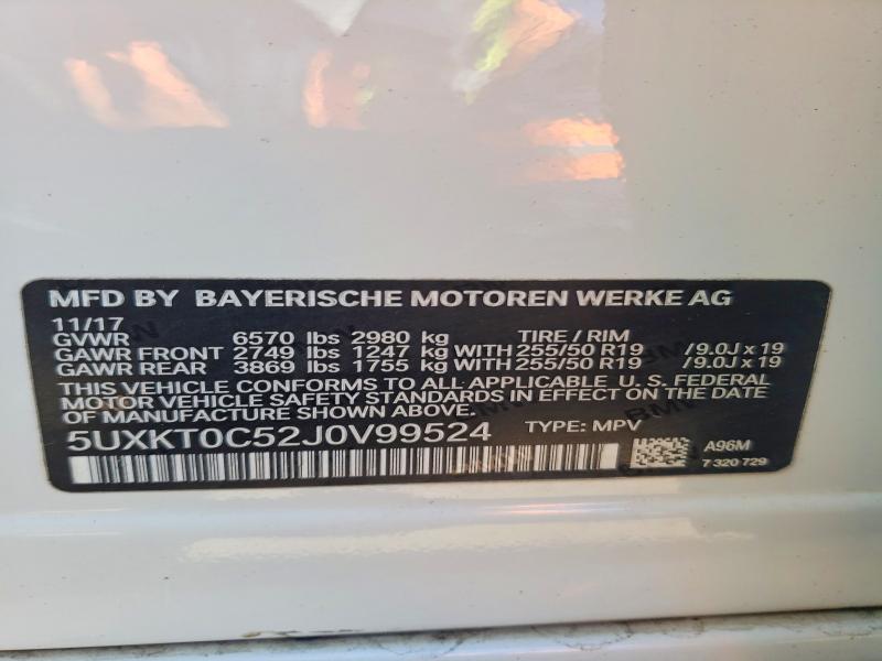 Aukcja sprzedaży 2018 Bmw X5 Xdr40e, vin: 5UXKT0C52J0V99524, numer aukcji: 76044775