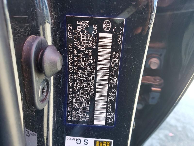 Продажа на аукционе авто 2022 Toyota Corolla, vin: JTDEPMAE3NJ201041, номер лота: 76576885