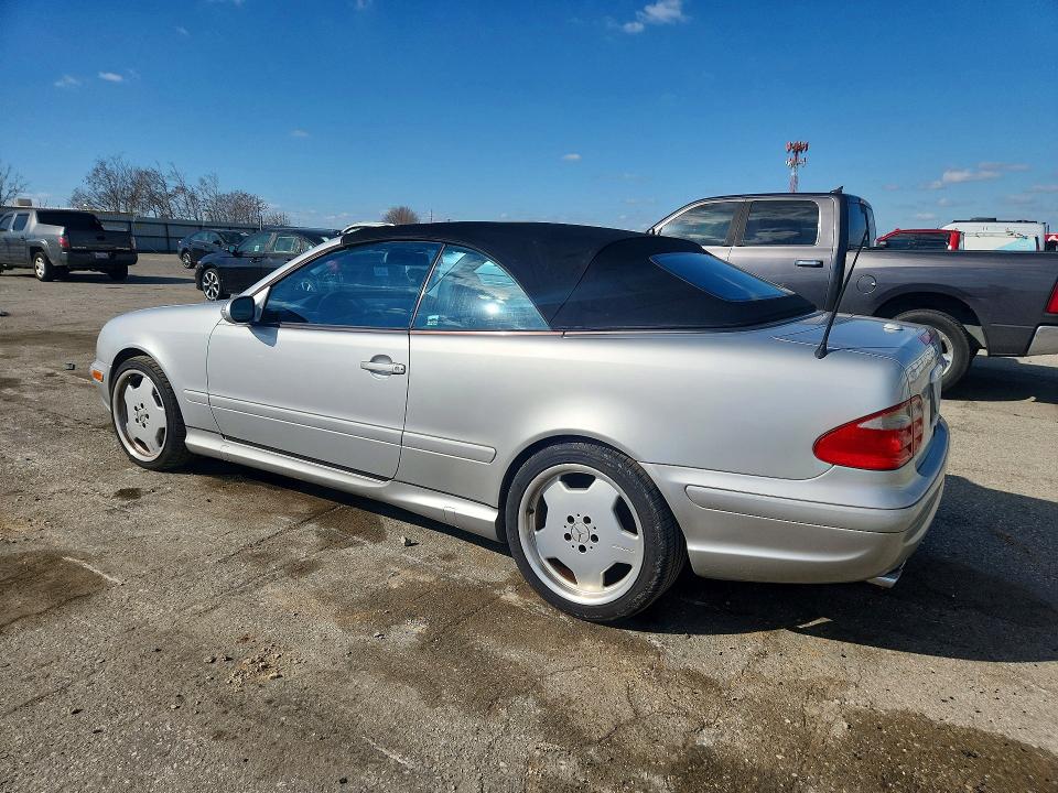 2002 Mercedes-benz Clk მანქანა იყიდება აუქციონზე, vin: WDBLK74G72T115976, აუქციონის ნომერი: 77195255
