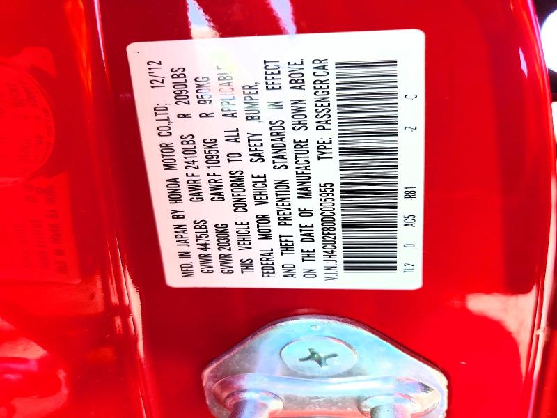 Aukcja sprzedaży 2013 Acura Tsx, vin: JH4CU2F80DC005955, numer aukcji: 78264175