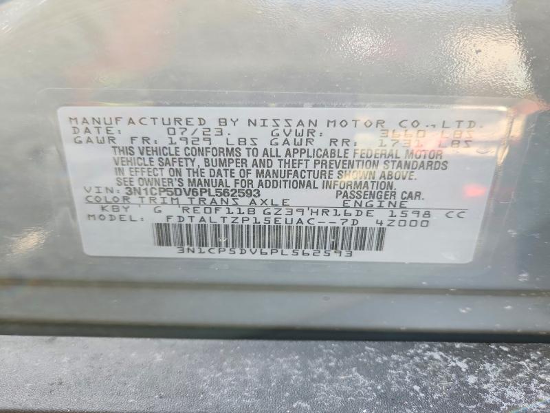 76891585 :رقم المزاد ، 3N1CP5DV6PL562593 vin ، 2023 Nissan Kicks مزاد بيع